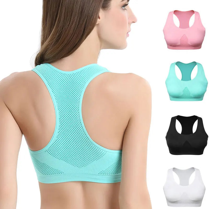 Women Breathable Sports Bra Absorb Sweat Shockproof